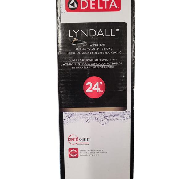Delta Lindall LDL24-SN 24 in. Wall Mounted Towel Bar - Picture 2 of 4
